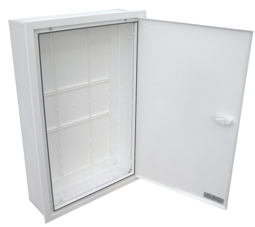 EMPTY BUILT-IN VISBOX BOX WITH DOOR AND FRAME 400X620X130