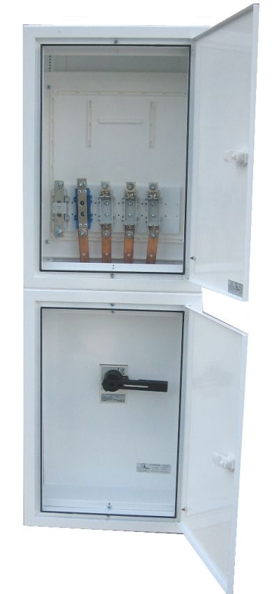 ELECTRIFIED COLUMN BOARDS WITH ONE THREE-PHASE OUTPUT WITH MAIN SWITCH 125 AMPS (WITHOUT BUSBAR)
